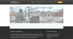 Desktop Screenshot of coalminersmemorialfund.org
